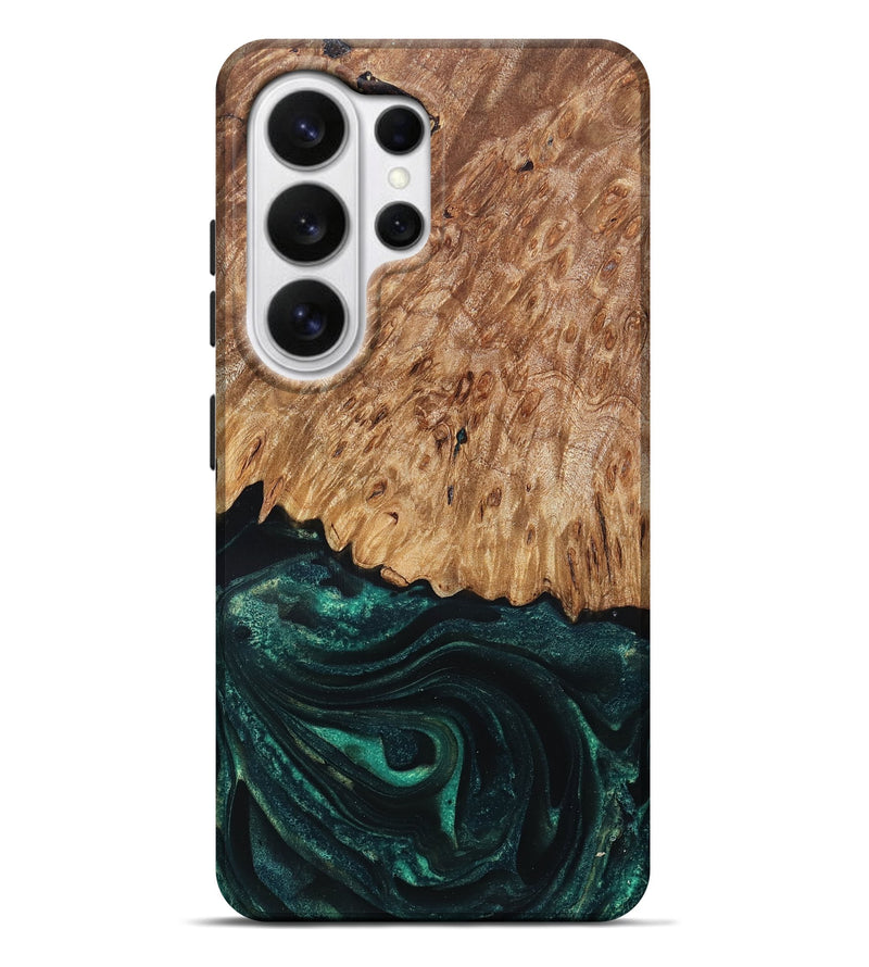 Galaxy S26 Ultra Wood Live Edge Phone Case - Jaycee (Green, 832179)