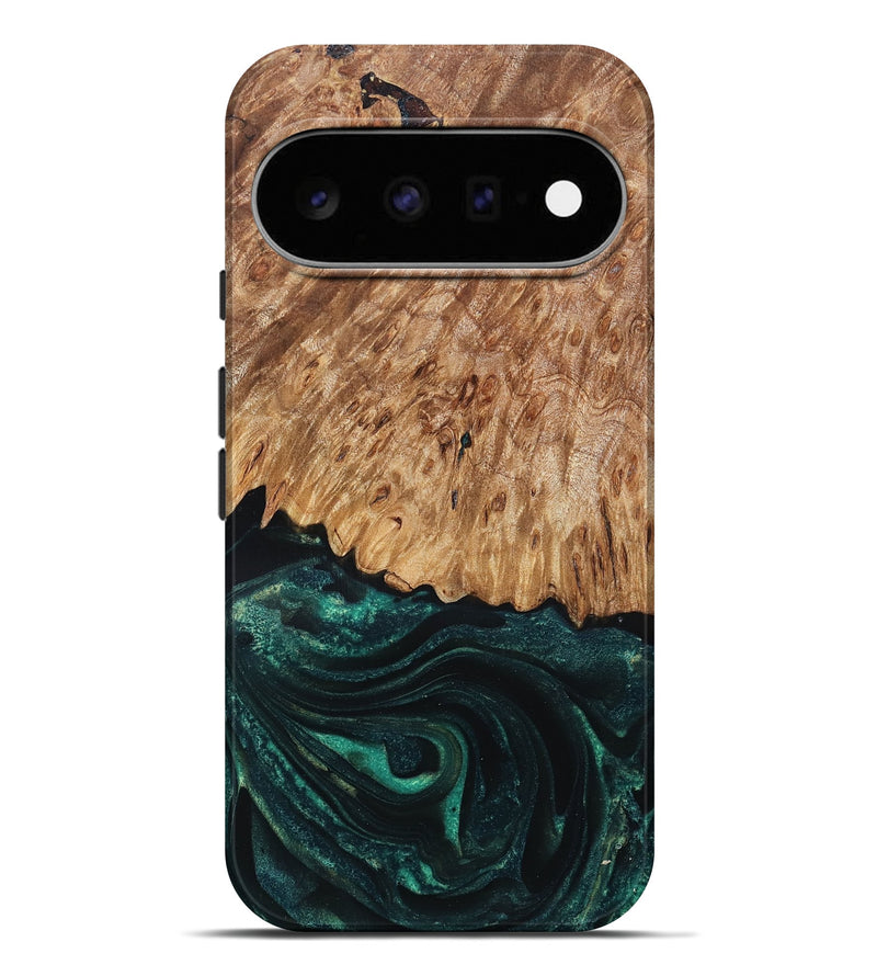 Pixel 11 Pro XL Wood Live Edge Phone Case - Jaycee (Green, 832179)