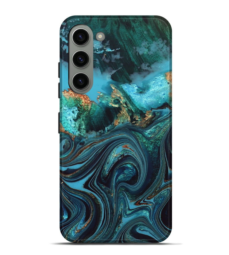 Galaxy S23 Plus Wood Live Edge Phone Case - Jonna (Blue, 832180)