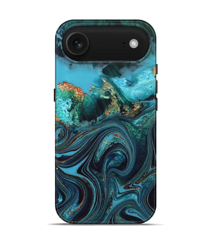 iPhone 17 Air Wood Live Edge Phone Case - Jonna (Blue, 832180)
