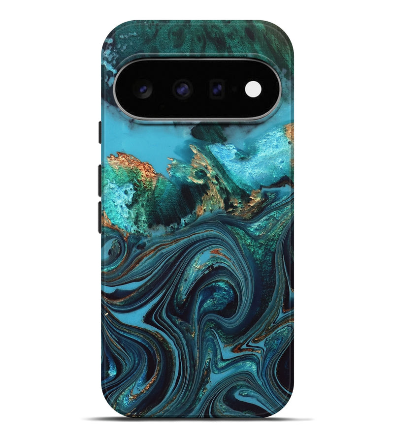 Pixel 11 Pro XL Wood Live Edge Phone Case - Jonna (Blue, 832180)