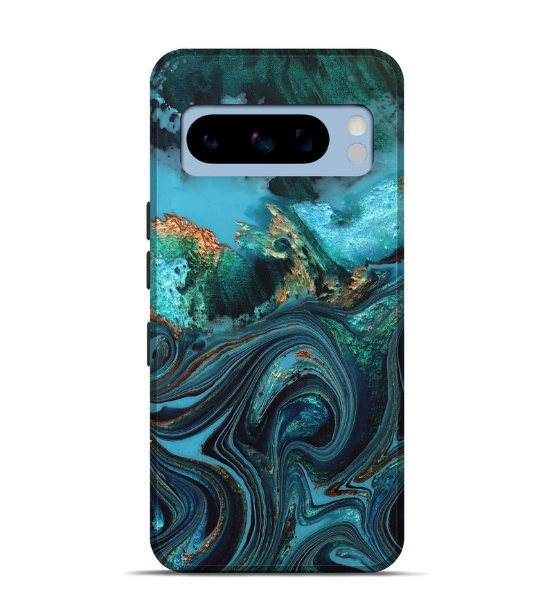 Pixel 8 Pro Wood Live Edge Phone Case - Jonna (Blue, 832180)
