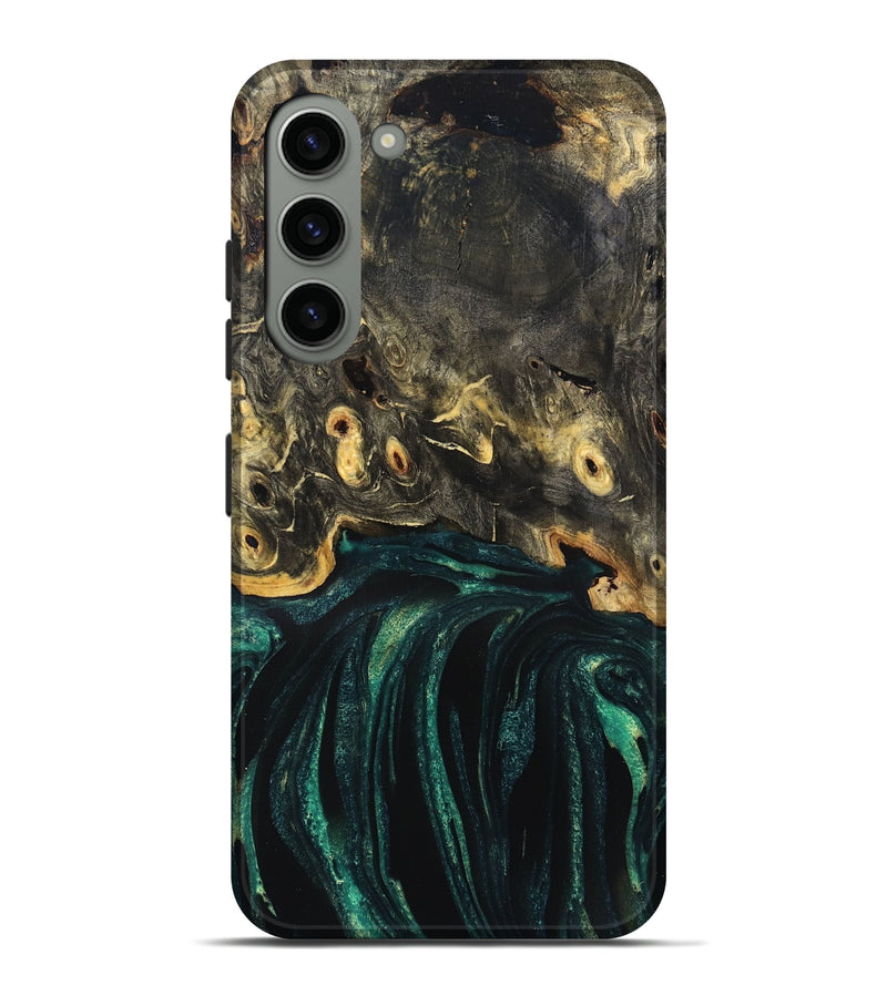 Galaxy S23 Plus Wood Live Edge Phone Case - Gust (Green, 832181)