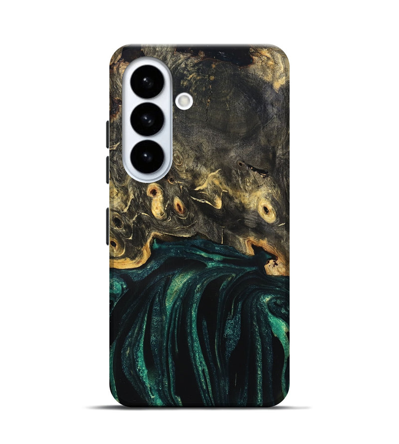 Galaxy S26 Wood Live Edge Phone Case - Gust (Green, 832181)