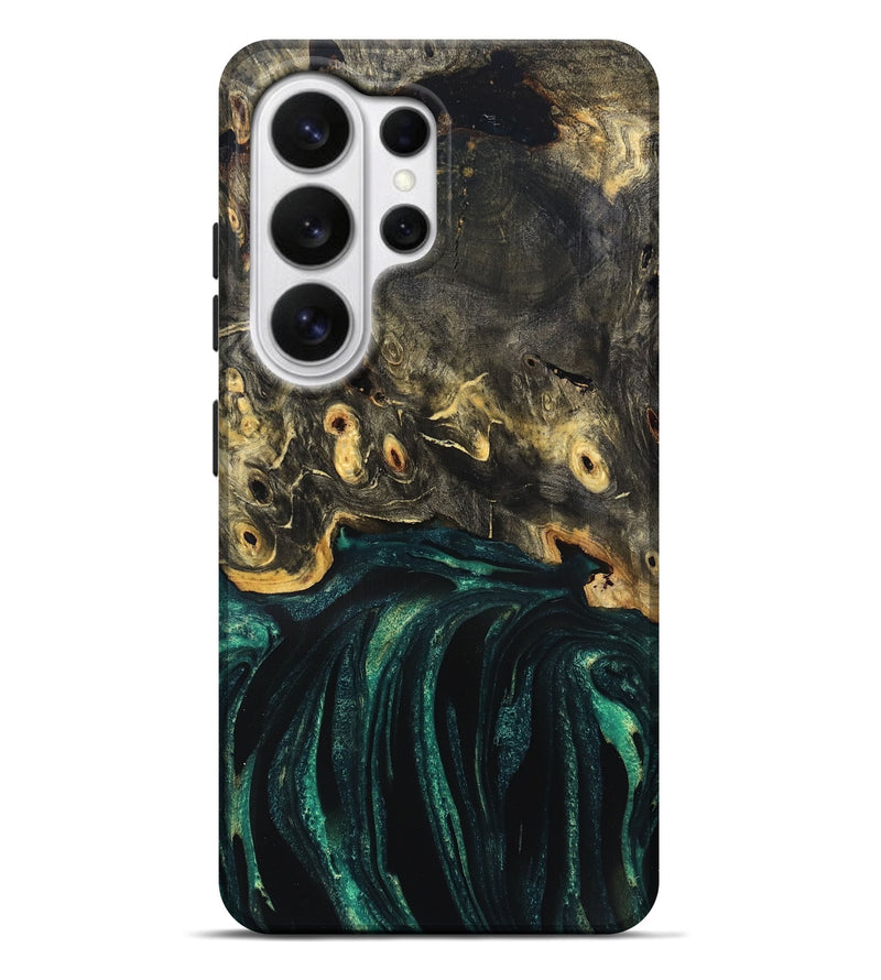 Galaxy S26 Ultra Wood Live Edge Phone Case - Gust (Green, 832181)