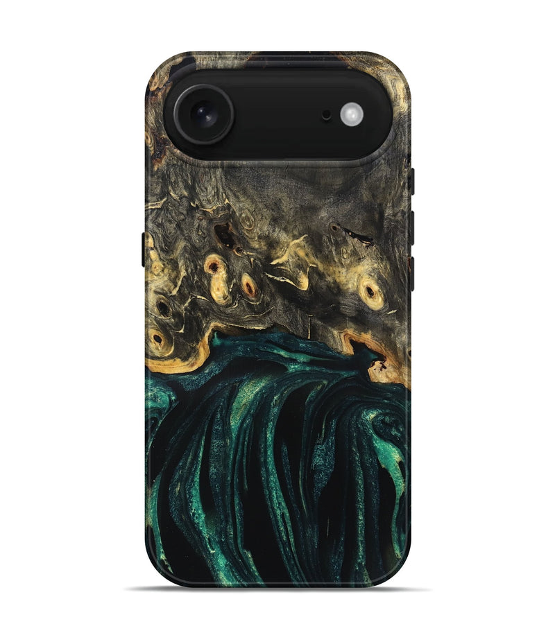 iPhone 17 Air Wood Live Edge Phone Case - Gust (Green, 832181)
