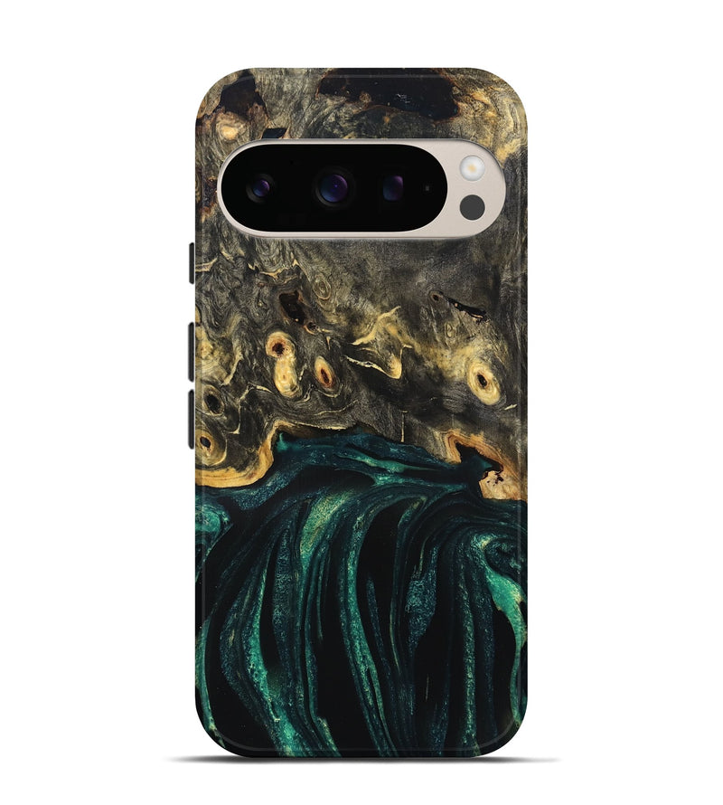 Pixel 10 Pro Wood Live Edge Phone Case - Gust (Green, 832181)