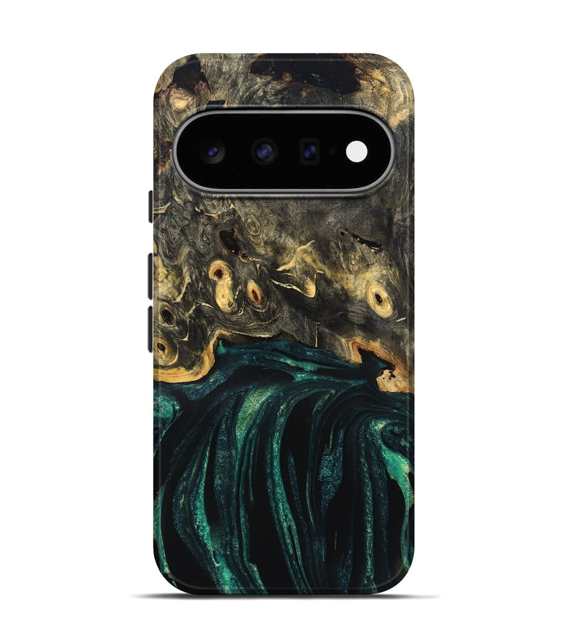 Pixel 11 Pro Wood Live Edge Phone Case - Gust (Green, 832181)