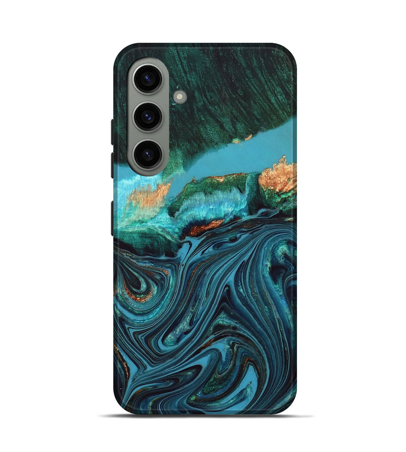 Galaxy S24 Wood Live Edge Phone Case - Oaklyn (Blue, 832185)