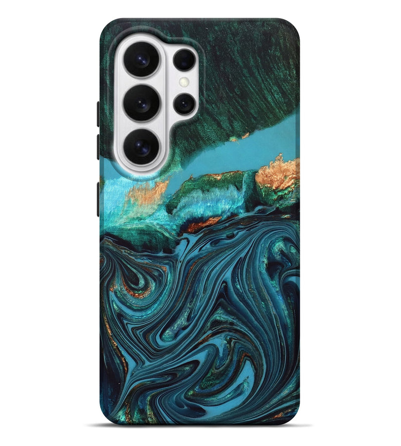 Galaxy S26 Ultra Wood Live Edge Phone Case - Oaklyn (Blue, 832185)