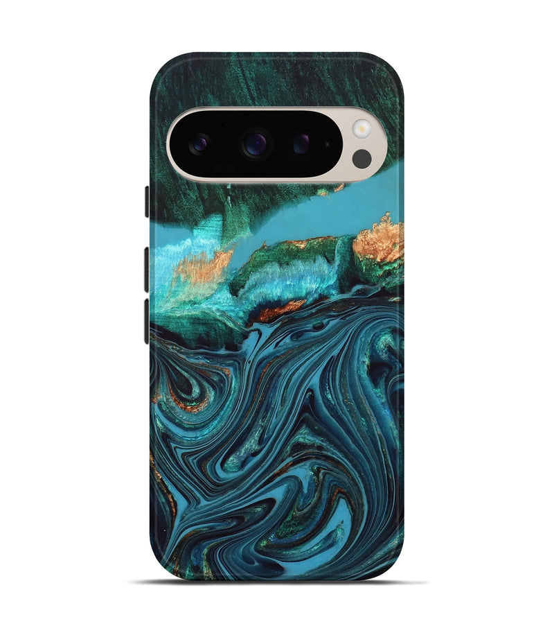 Pixel 10 Wood Live Edge Phone Case - Oaklyn (Blue, 832185)