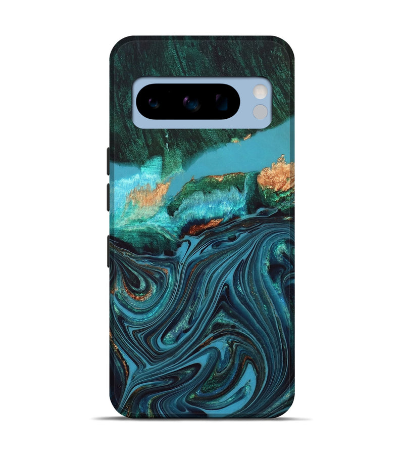 Pixel 8 Pro Wood Live Edge Phone Case - Oaklyn (Blue, 832185)