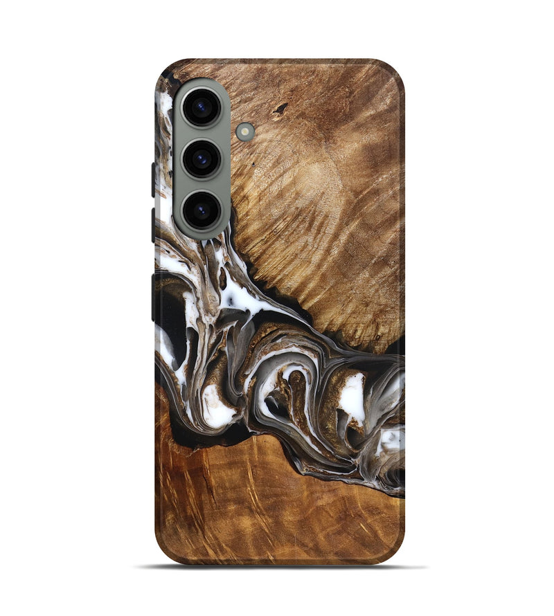 Galaxy S24 Wood Live Edge Phone Case - Pablo (Black & White, 832190)
