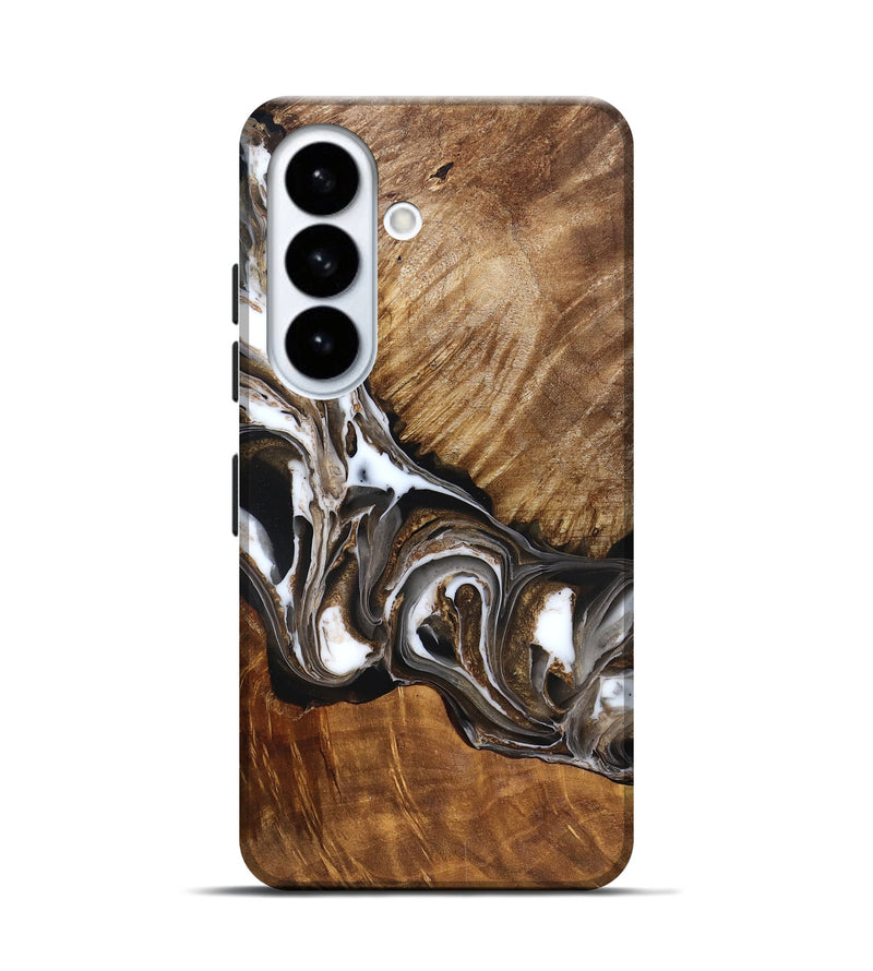 Galaxy S26 Wood Live Edge Phone Case - Pablo (Black & White, 832190)