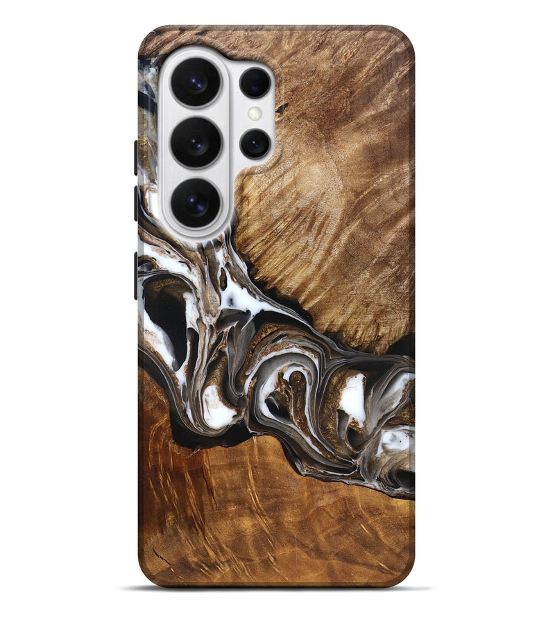 Galaxy S26 Ultra Wood Live Edge Phone Case - Pablo (Black & White, 832190)