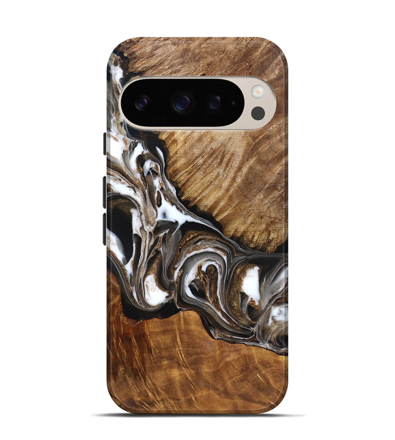 Pixel 10 Wood Live Edge Phone Case - Pablo (Black & White, 832190)