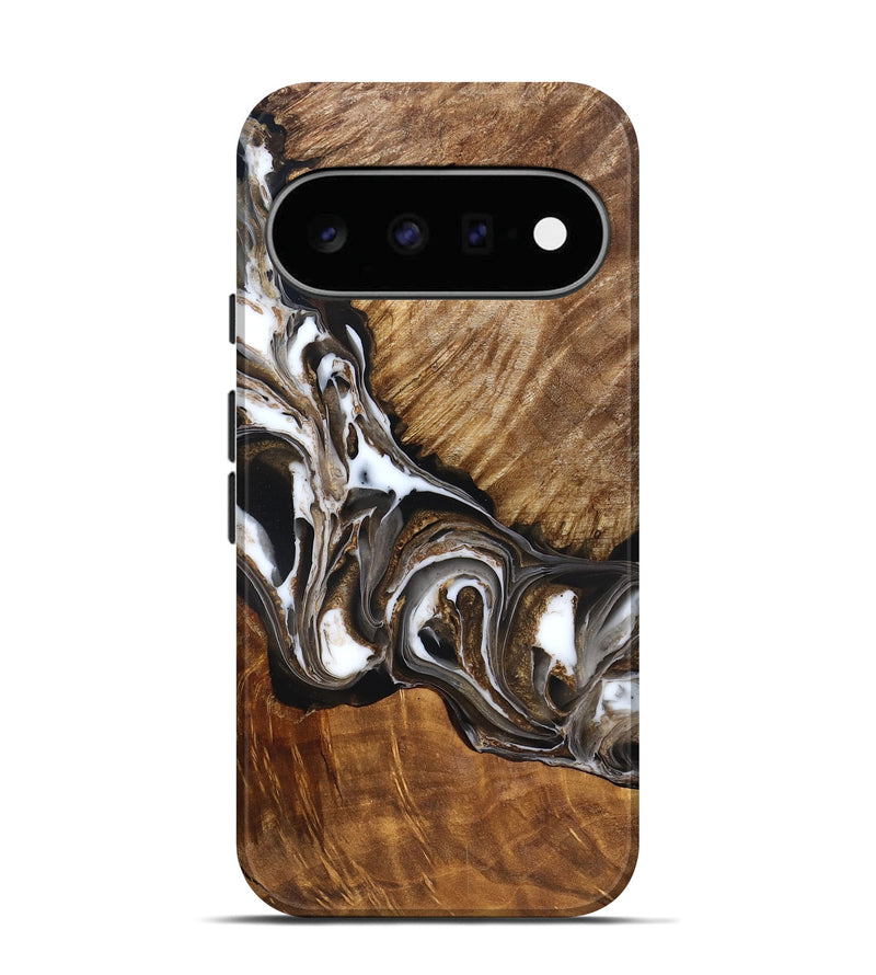 Pixel 11 Wood Live Edge Phone Case - Pablo (Black & White, 832190)