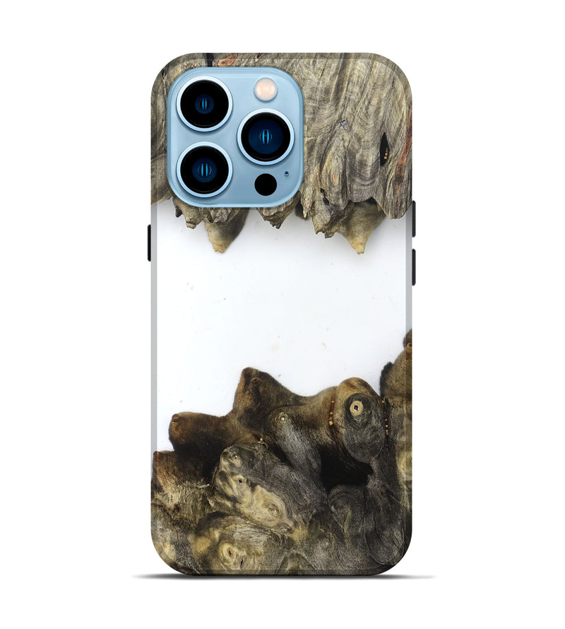 iPhone 14 Pro Wood Live Edge Phone Case - Lizbeth (Clear, 832191)