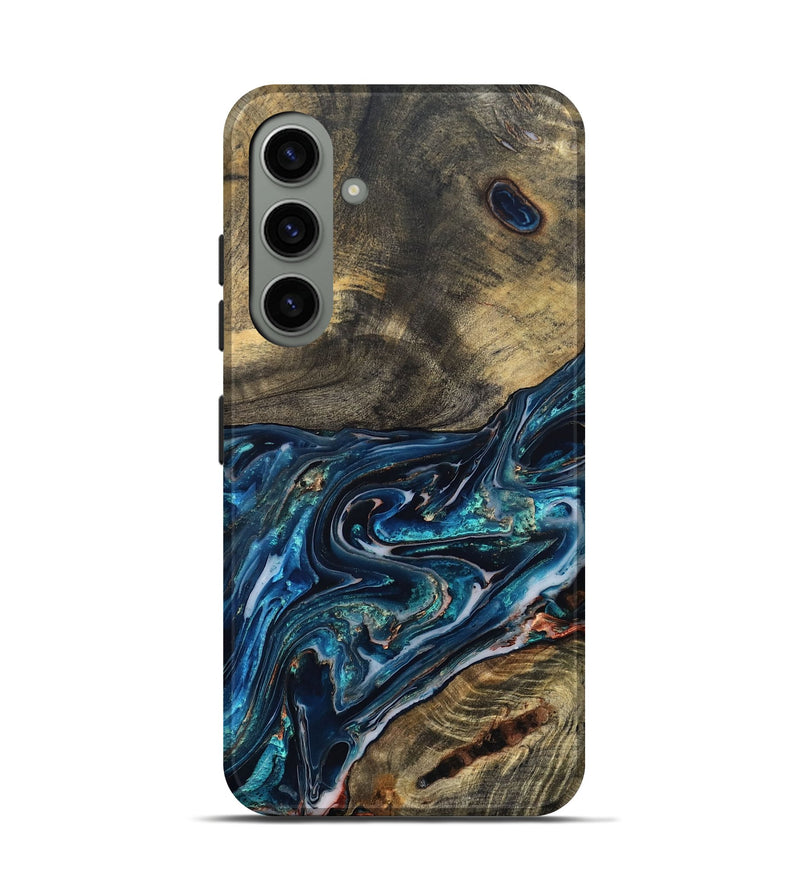 Galaxy S24 Wood Live Edge Phone Case - Candace (Blue, 832194)