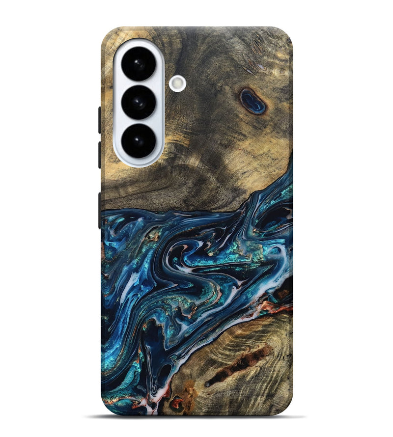 Galaxy S26 Plus Wood Live Edge Phone Case - Candace (Blue, 832194)