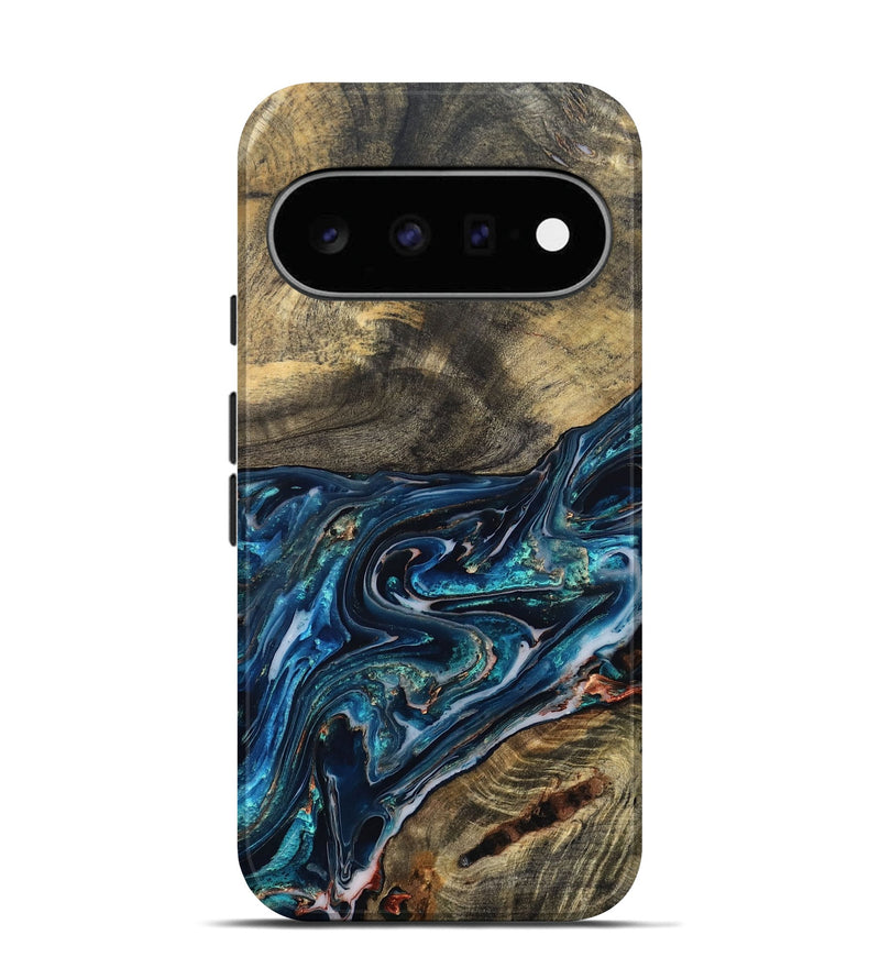 Pixel 11 Wood Live Edge Phone Case - Candace (Blue, 832194)