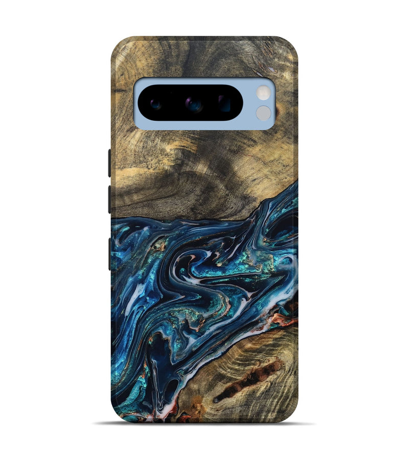 Pixel 8 Pro Wood Live Edge Phone Case - Candace (Blue, 832194)