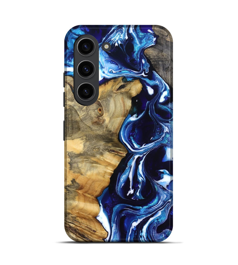 Galaxy S23 Wood Live Edge Phone Case - Kyle (Blue, 832196)