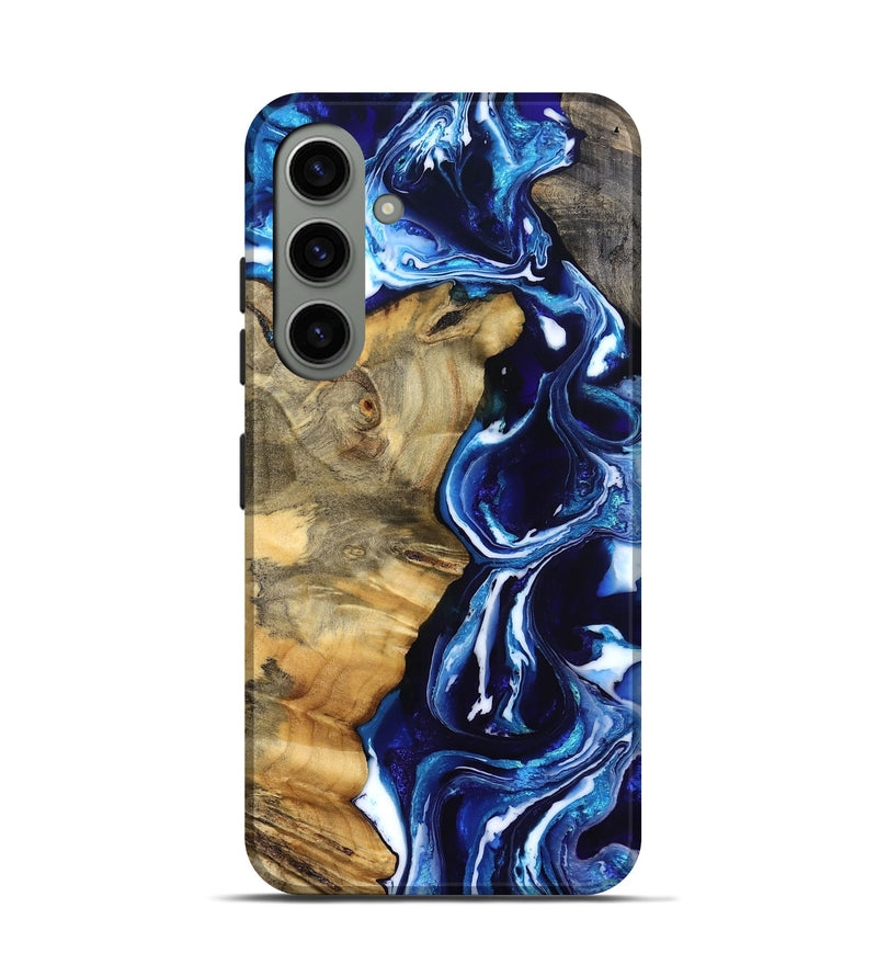 Galaxy S24 Wood Live Edge Phone Case - Kyle (Blue, 832196)