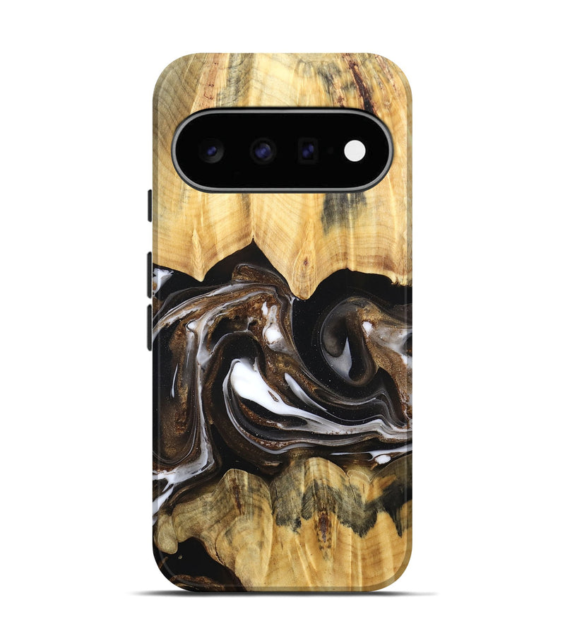 Pixel 11 Wood Live Edge Phone Case - Lailah (Black & White, 832200)