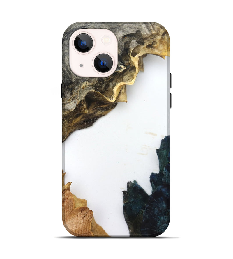 iPhone 14 Wood Live Edge Phone Case - Galilea (Clear, 832201)