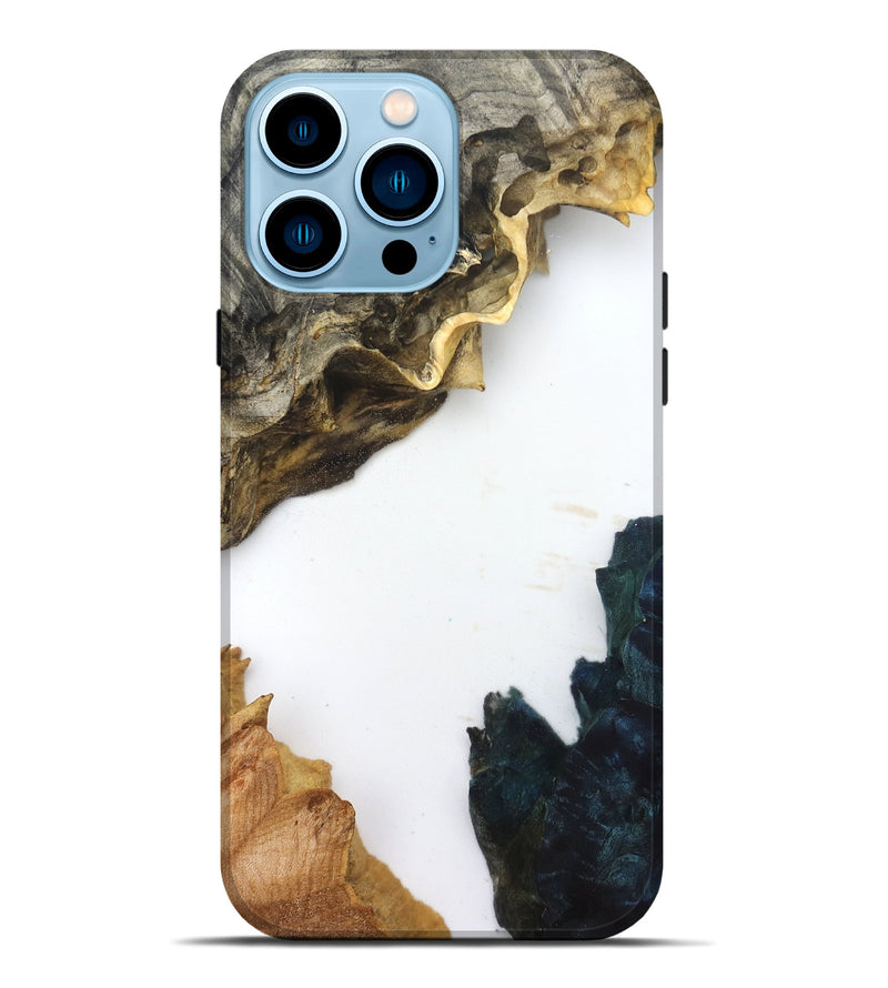 iPhone 14 Pro Max Wood Live Edge Phone Case - Galilea (Clear, 832201)