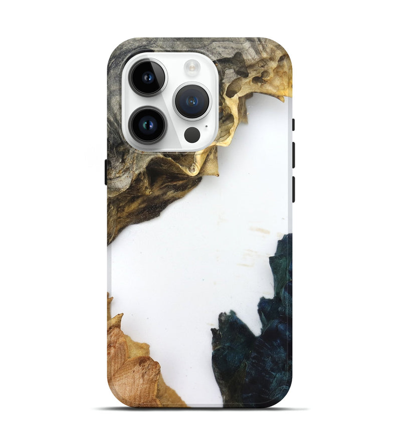 iPhone 15 Pro Wood Live Edge Phone Case - Galilea (Clear, 832201)