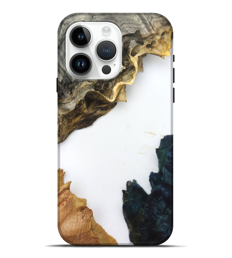 iPhone 15 Pro Max Wood Live Edge Phone Case - Galilea (Clear, 832201)