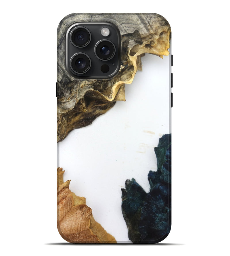 iPhone 16 Pro Max Wood Live Edge Phone Case - Galilea (Clear, 832201)