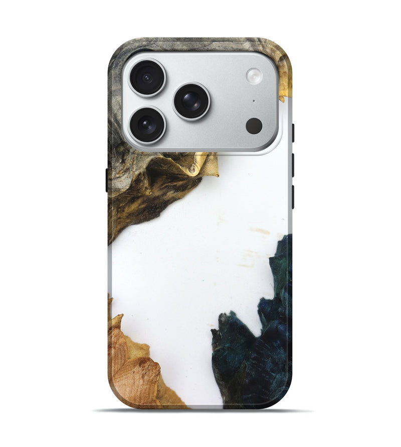 iPhone 18 Pro Wood Live Edge Phone Case - Galilea (Clear, 832201)