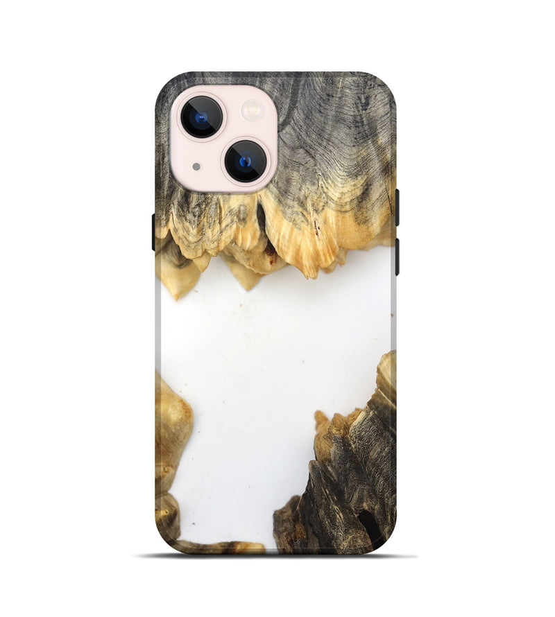 iPhone 13 mini Wood Live Edge Phone Case - Orval (Clear, 832202)