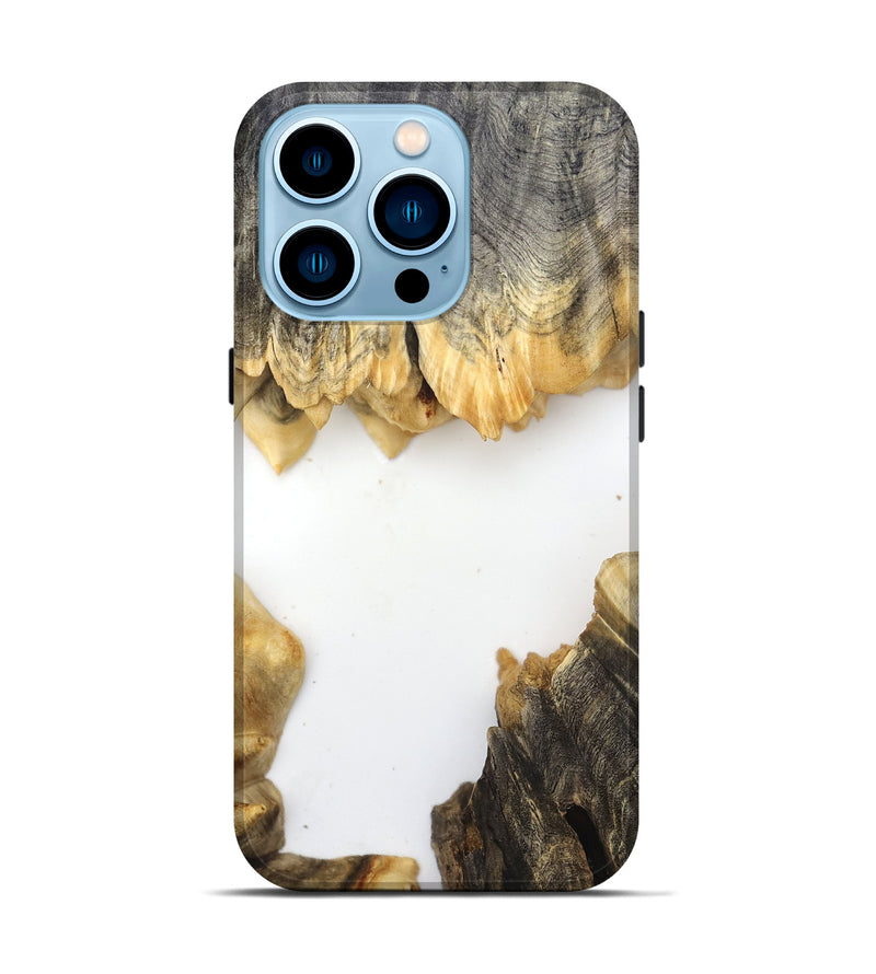 iPhone 14 Pro Wood Live Edge Phone Case - Orval (Clear, 832202)