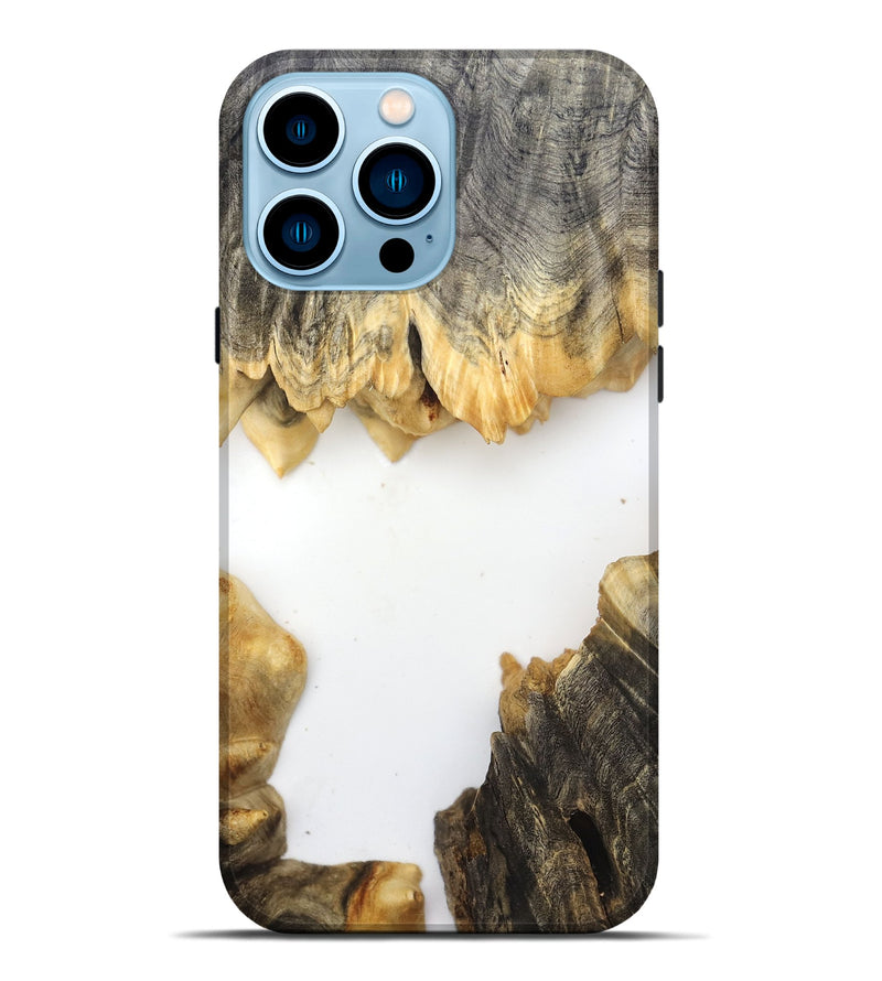 iPhone 14 Pro Max Wood Live Edge Phone Case - Orval (Clear, 832202)