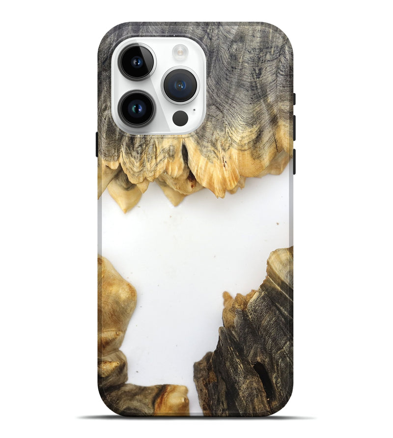 iPhone 15 Pro Max Wood Live Edge Phone Case - Orval (Clear, 832202)