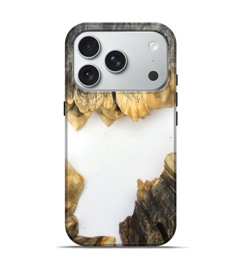 iPhone 18 Pro Wood Live Edge Phone Case - Orval (Clear, 832202)