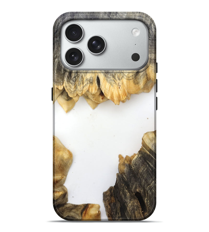 iPhone 18 Pro Max Wood Live Edge Phone Case - Orval (Clear, 832202)