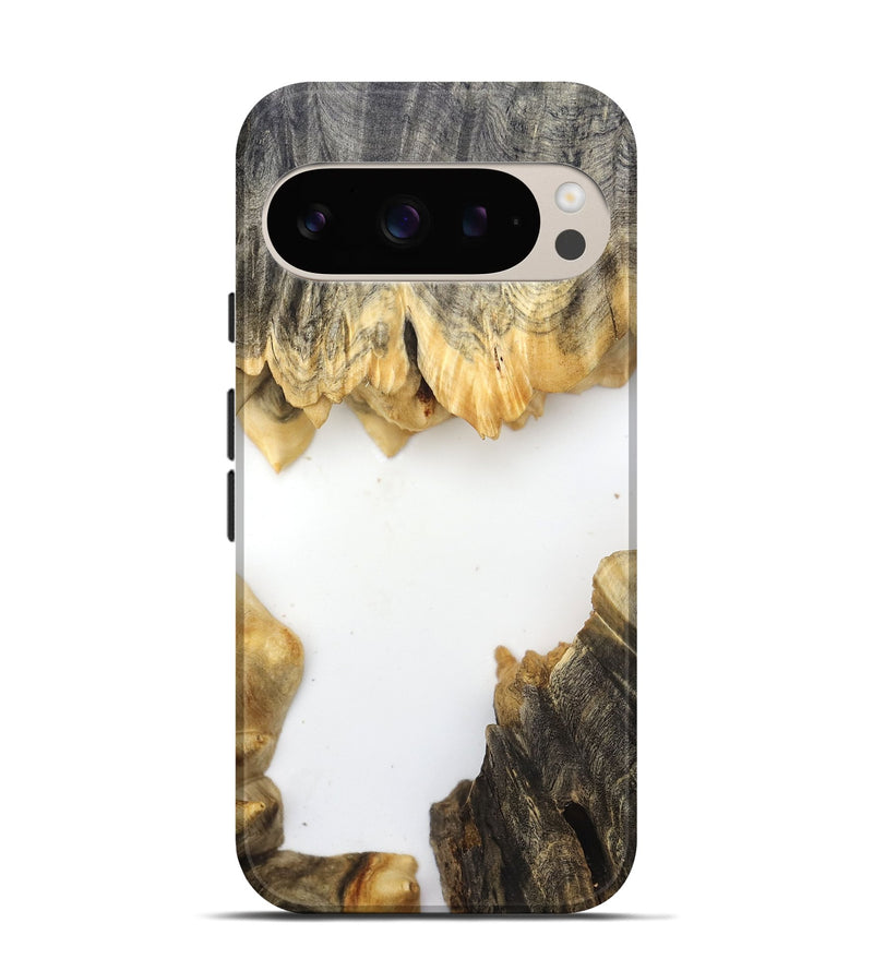 Pixel 9 Pro Wood Live Edge Phone Case - Orval (Clear, 832202)