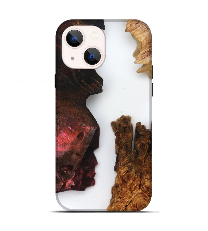 iPhone 13 Wood Live Edge Phone Case - Breanne (Clear, 832203)