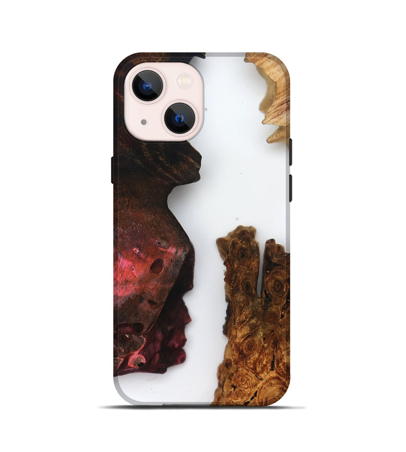 iPhone 13 mini Wood Live Edge Phone Case - Breanne (Clear, 832203)