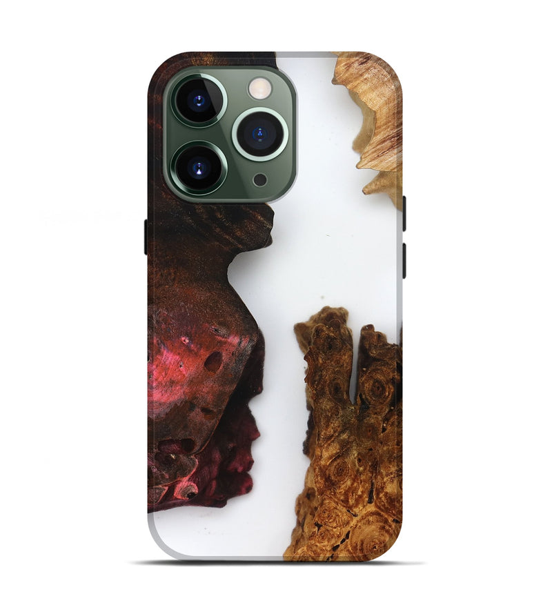 iPhone 13 Pro Wood Live Edge Phone Case - Breanne (Clear, 832203)