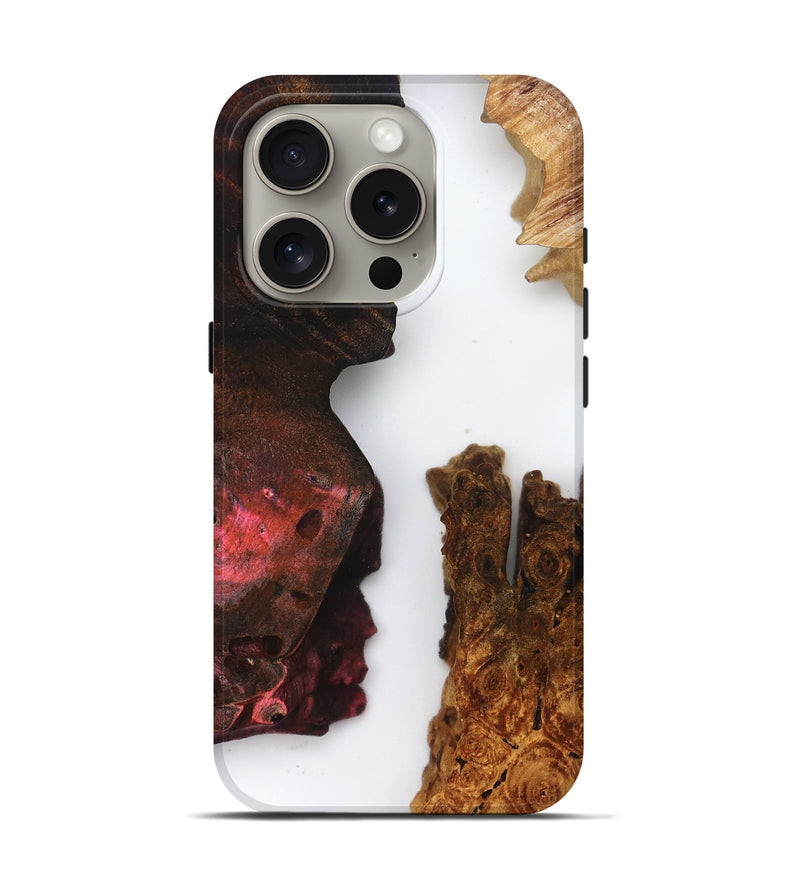 iPhone 16 Pro Wood Live Edge Phone Case - Breanne (Clear, 832203)