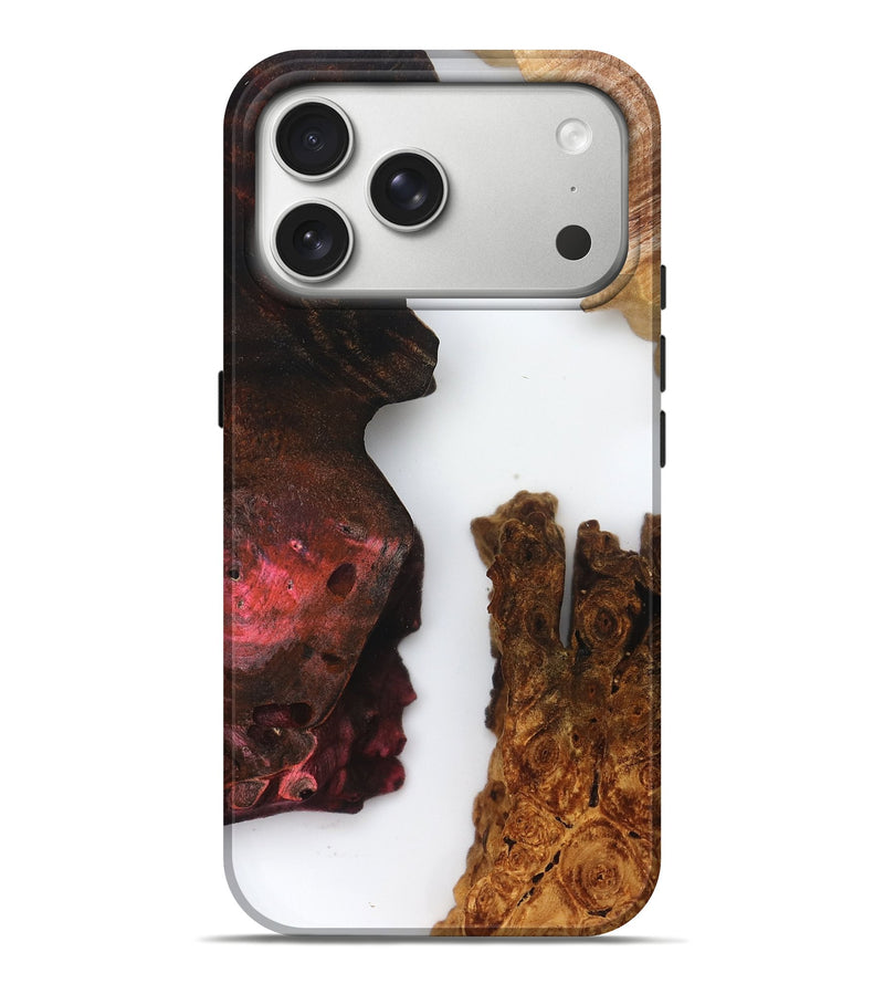 iPhone 17 Pro Max Wood Live Edge Phone Case - Breanne (Clear, 832203)