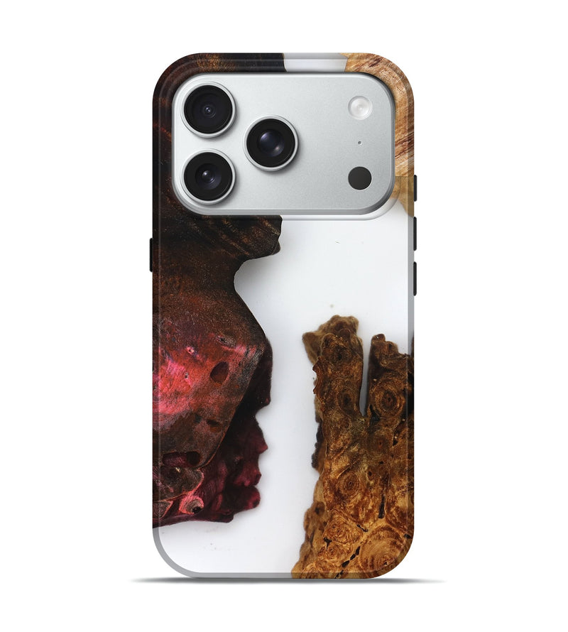 iPhone 18 Pro Wood Live Edge Phone Case - Breanne (Clear, 832203)