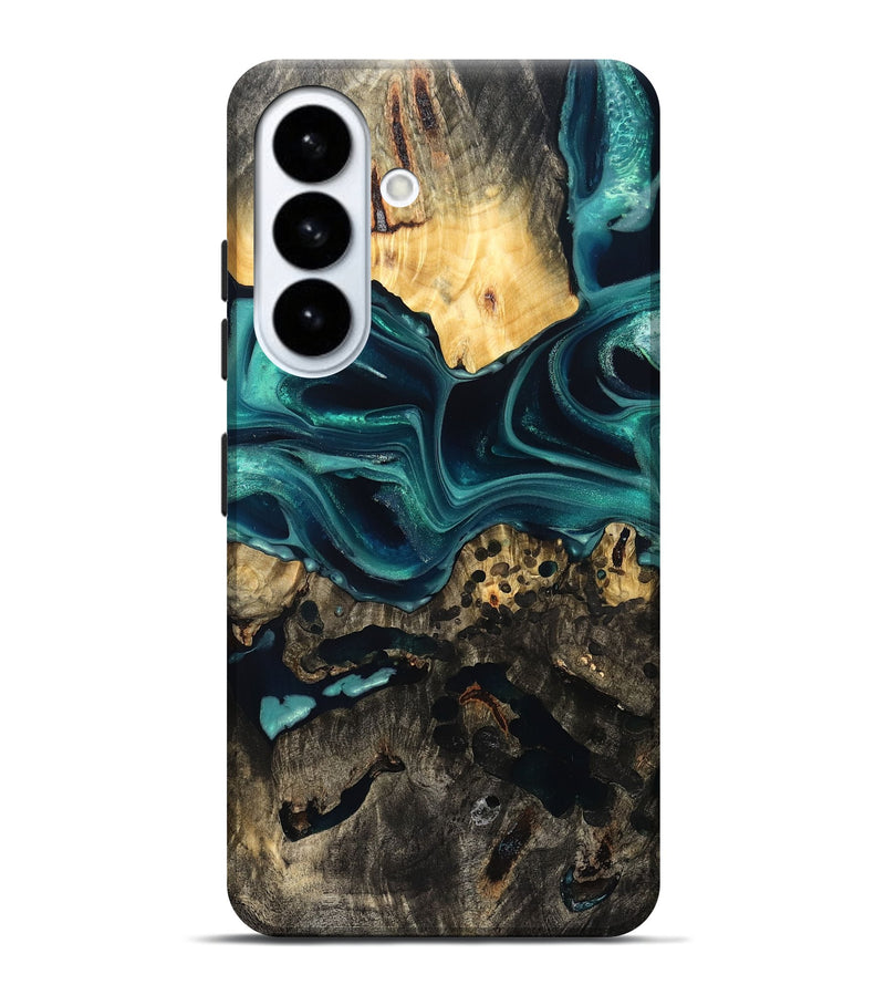 Galaxy S26 Plus Wood Live Edge Phone Case - Branden (Green, 832206)