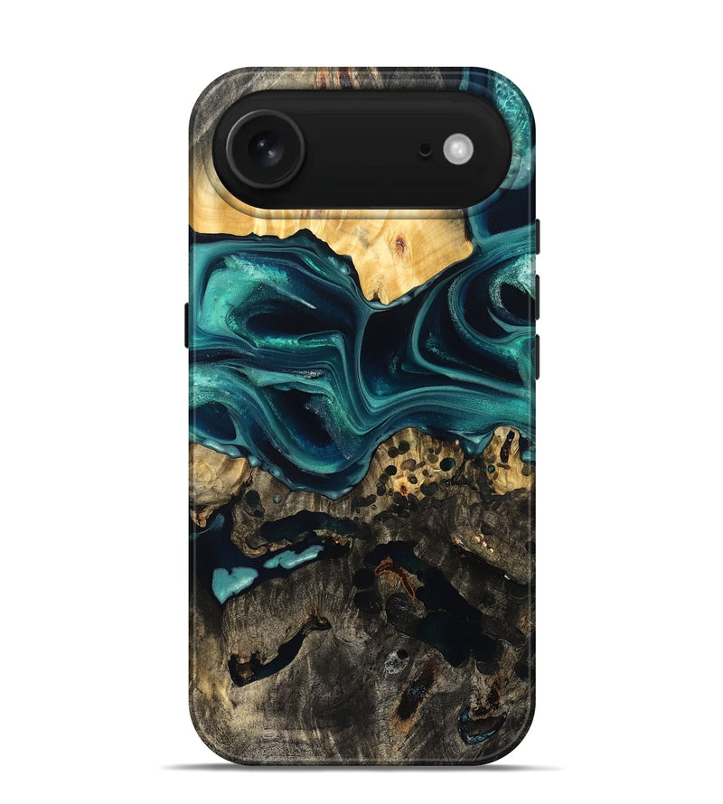 iPhone 17 Air Wood Live Edge Phone Case - Branden (Green, 832206)
